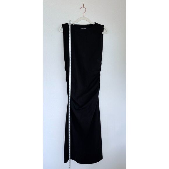 NWOT Veronica Beard Charissa Stretch-Cotton Bodycon Maxi Dress in Black Size L - Picture 13 of 16